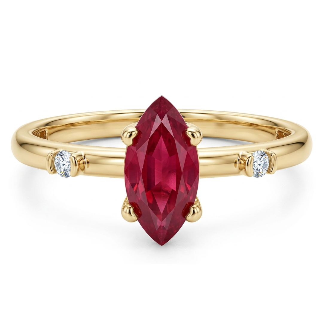 Anillo Caitlyn Rubí