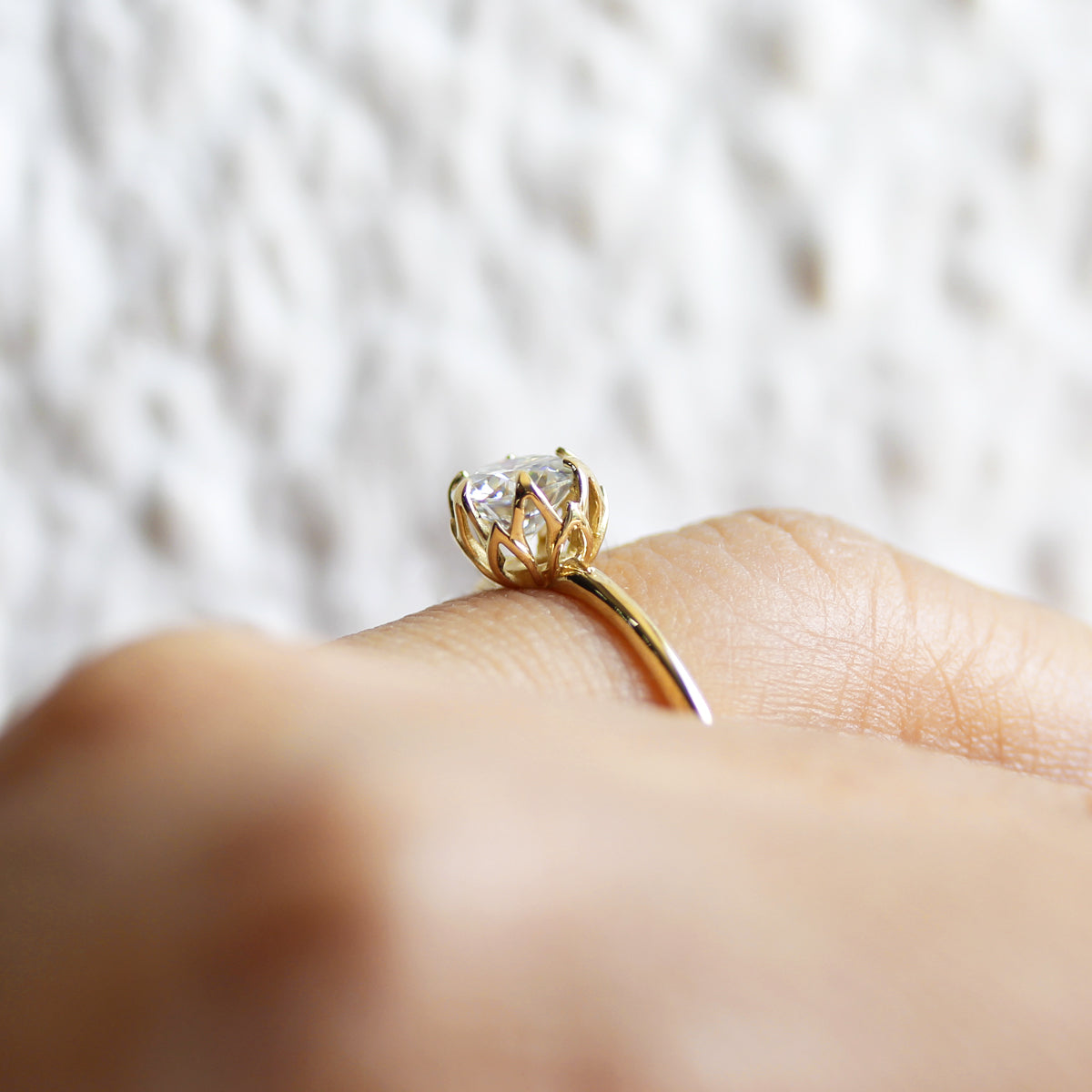 Anillo solitario Carlotta Moissanita