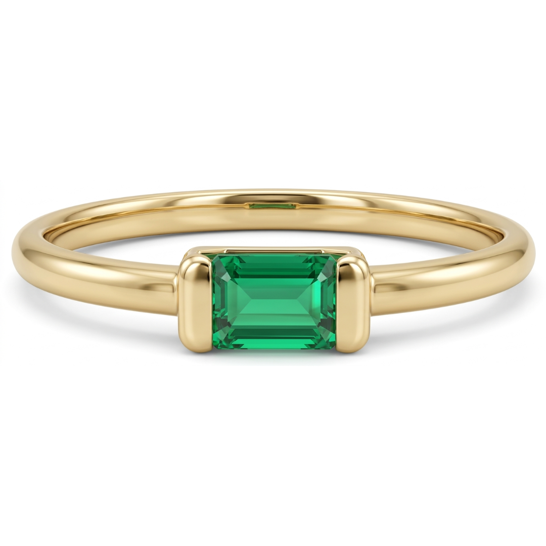 Anillo Marie esmeralda Lab
