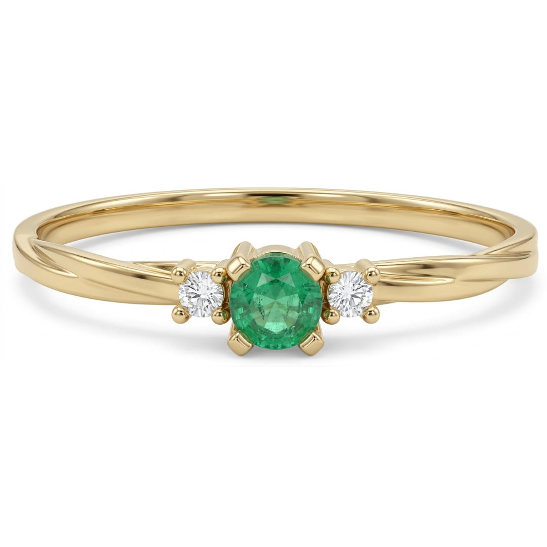 Anillo Esmeralda natural Wren