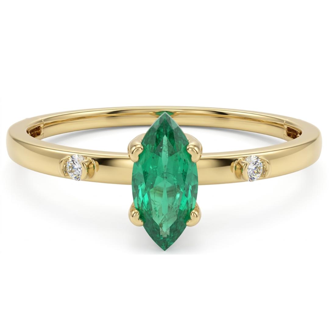 Anillo Caitlyn Esmeralda