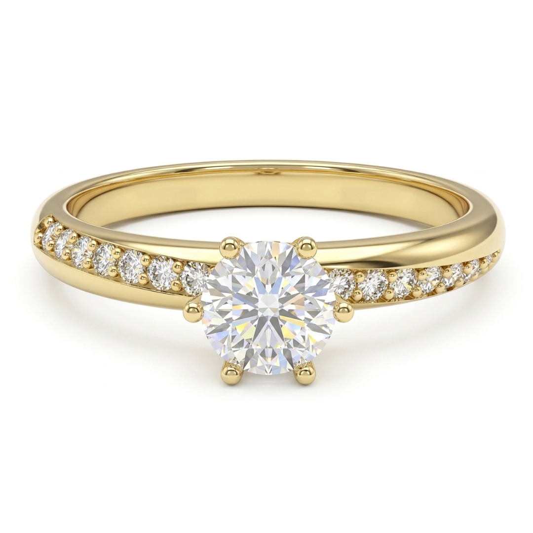Anillo Aitana Moissanita