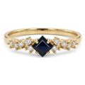 Anillo zafiro con diamantes Adessa