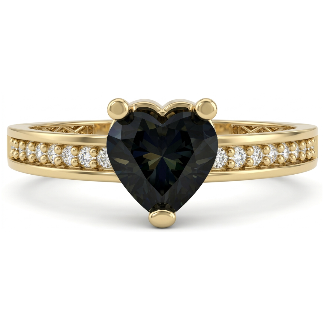 Anillo promesa Kyra Negro