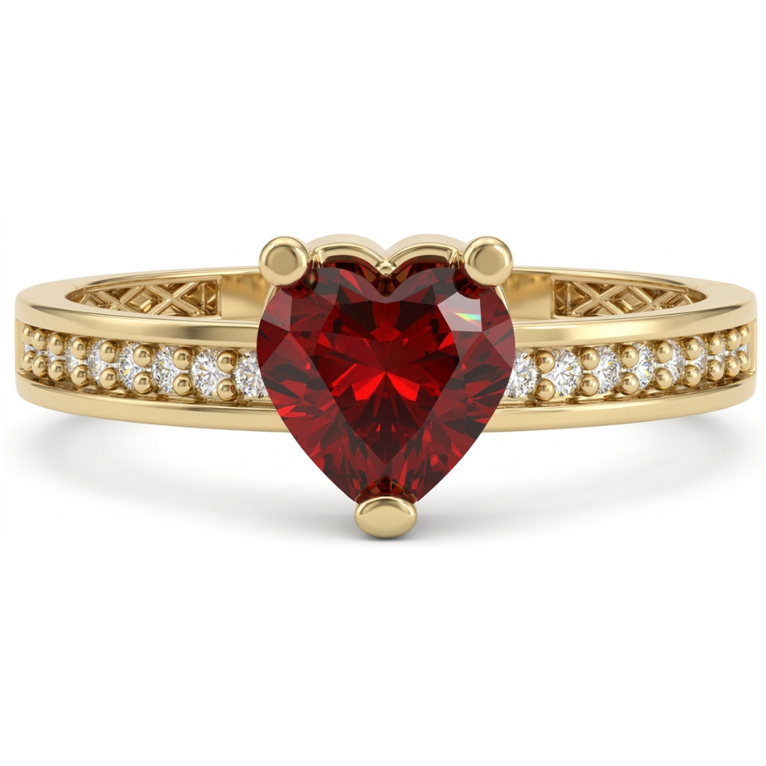 Anillo promesa Kyra Rojo