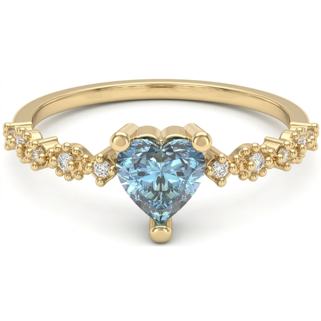 Anillo promesa Melanie Azul
