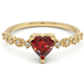 Anillo promesa Melanie Rojo