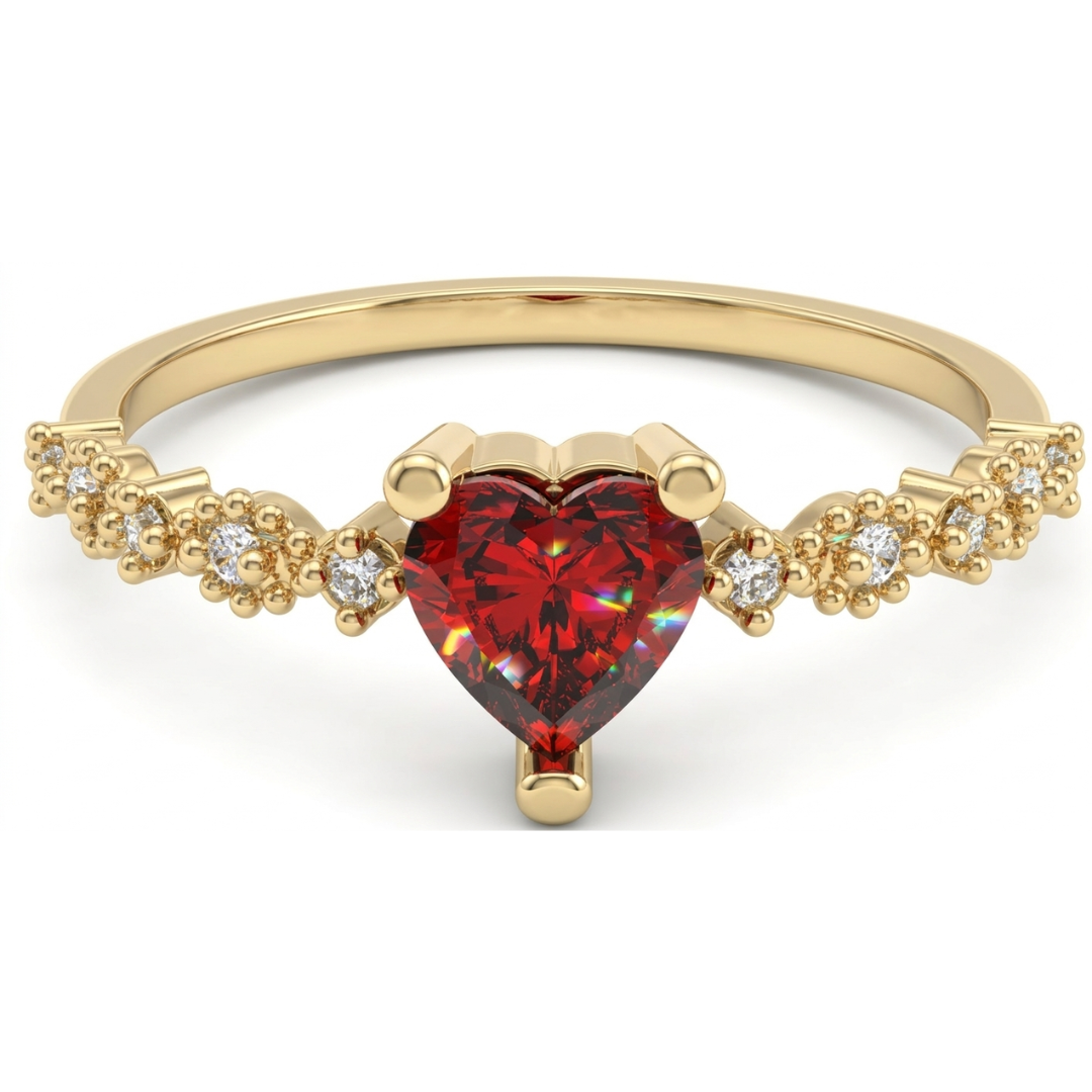 Anillo promesa Melanie Rojo