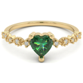 Anillo promesa Melanie Verde