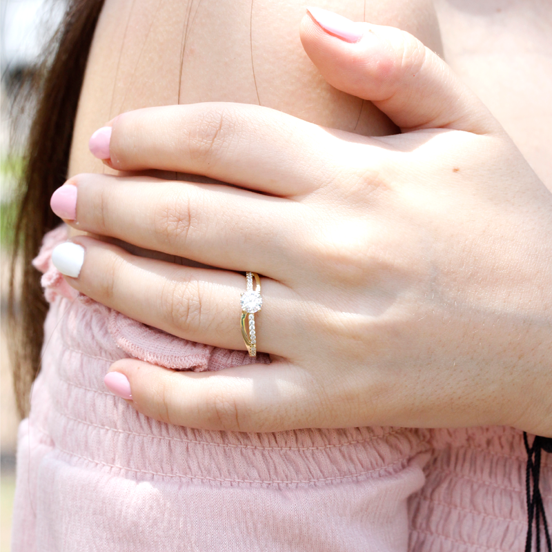 Solitario Alessia – Aura Prata